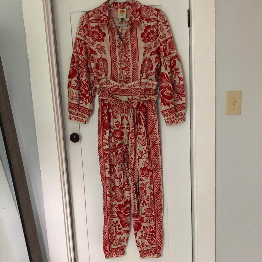 Farm Rio Pineapple Garden Jumpsuit